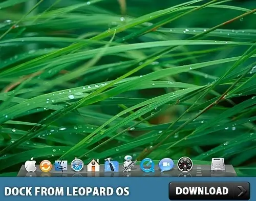 Glass Shelf Dock from Leopard OS in Photoshop
