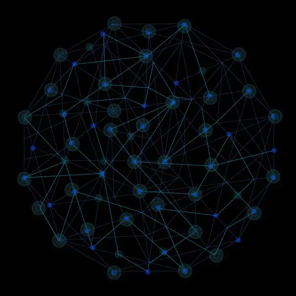 global network concept design connection style on dark background