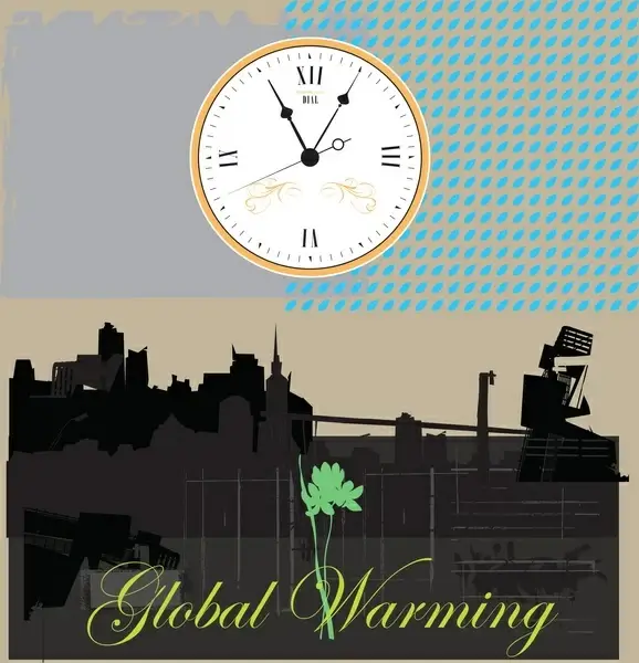 global warming vector