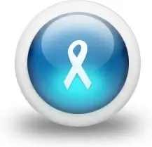 Glossy 3d blue ribbon 
