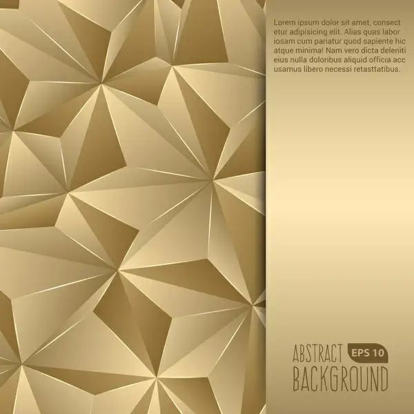 gold abstract background flyer