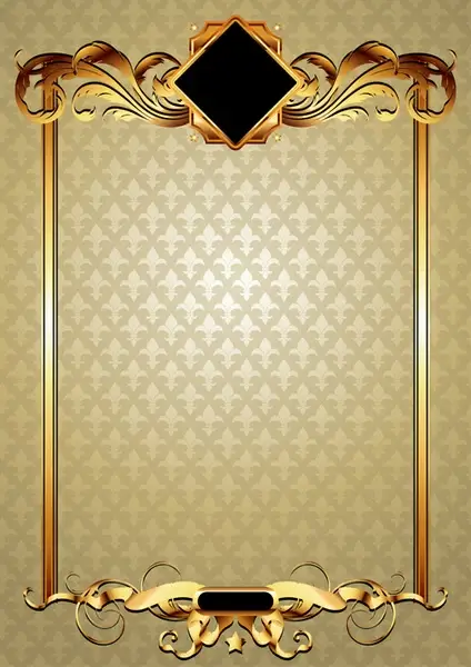 gold elements vector backgrounds