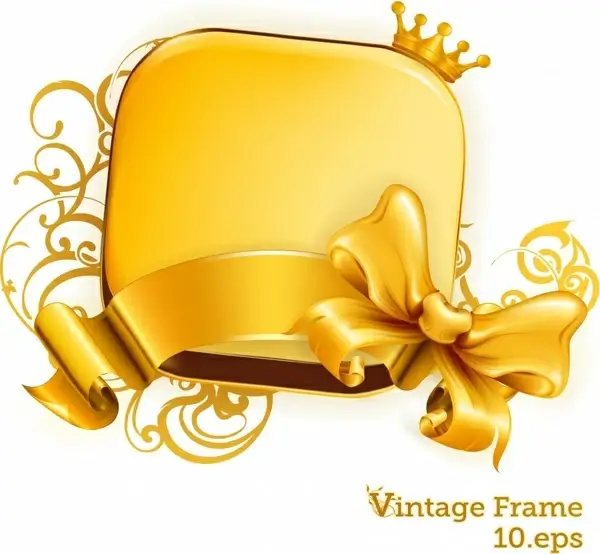 royal label template modern luxury golden 3d design