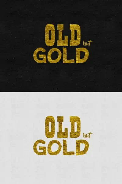 gold text effect