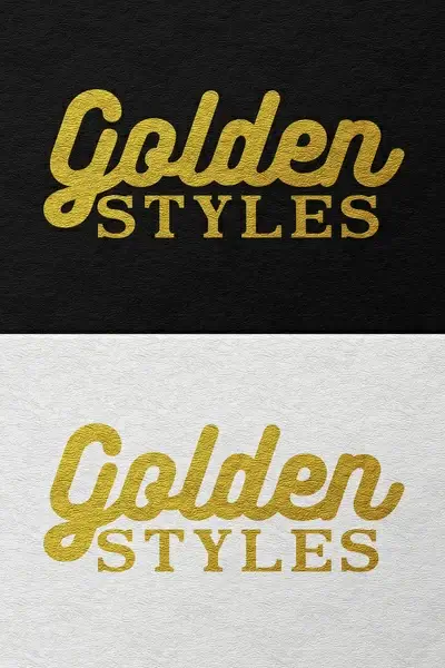 gold text effects 