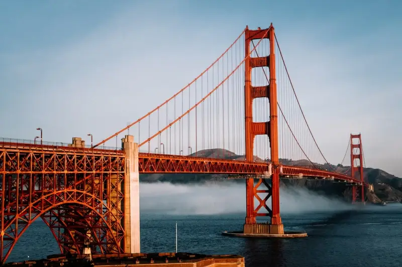   golden gate bridge scenery picture dynamic waves
