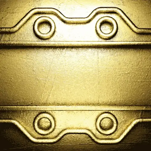 golden metallic vintage backgrounds design vector