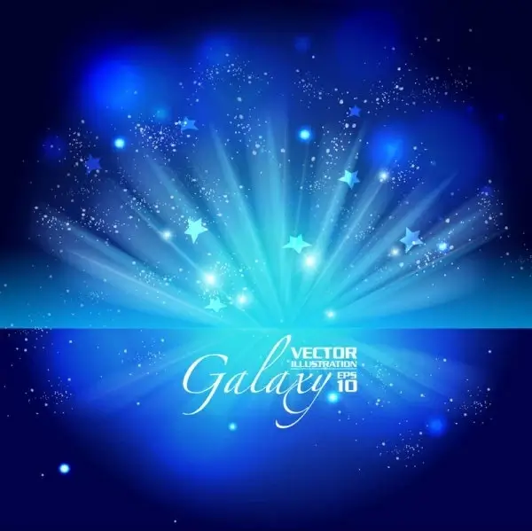 gorgeous blue glare background 02 vector