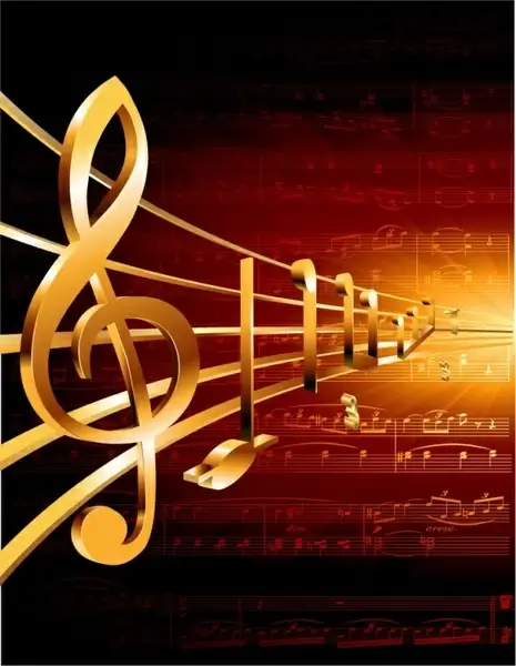 gorgeous classical music background 05 vector