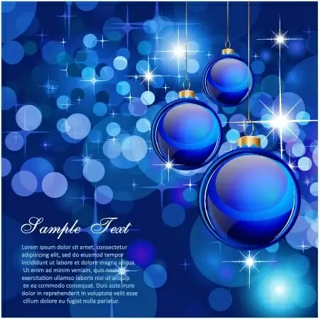 gorgeous colorful christmas ball background vector