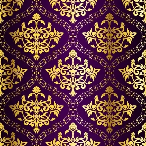 gorgeous fabric pattern background vector 2