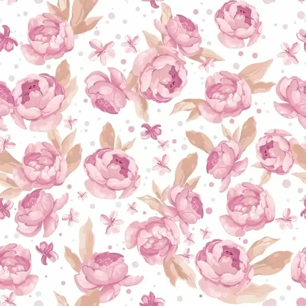 floral background elegant colored classic decor