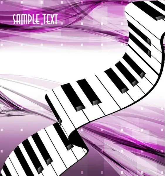 gorgeous piano key background 05 vector