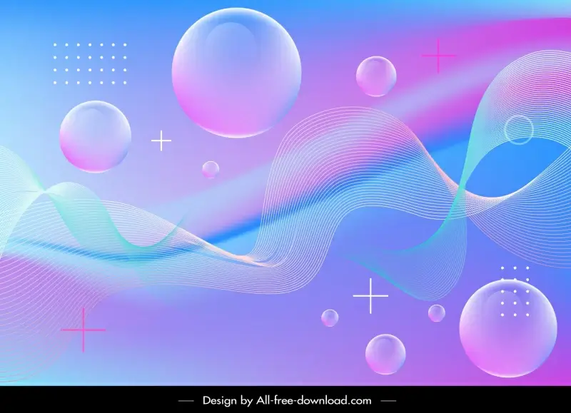 gradient galaxy background template 3d dynamic circles curves 