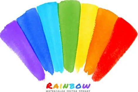 graffiti watercolor rainbow vector background