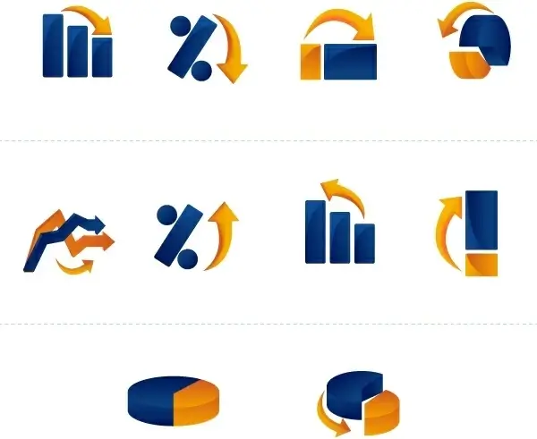 Graphs Icons Pack 