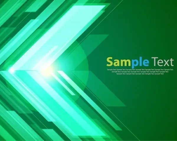Green Abstract Background with Bright Vector Graphic