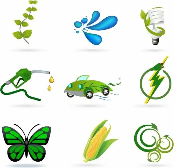 Green Environment Icons