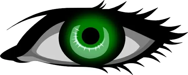 Green Eye clip art