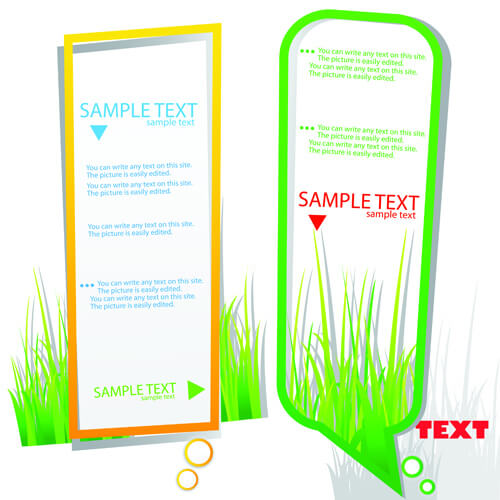 green grass with cloud for text vector
