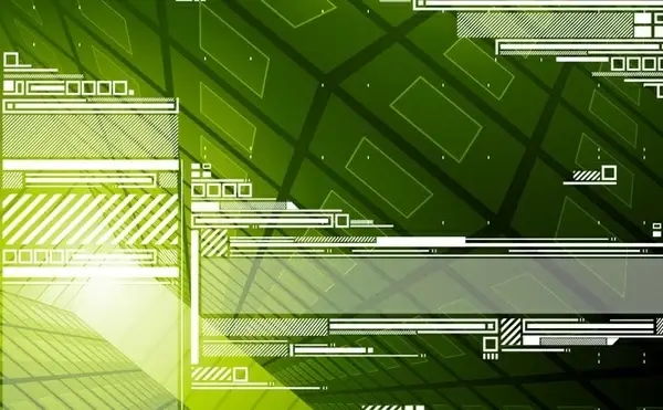 green abstract background technology style design