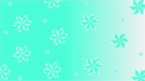 green vector floral background