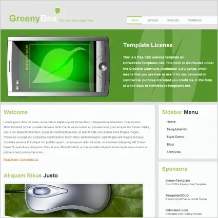 Greeny Box Template