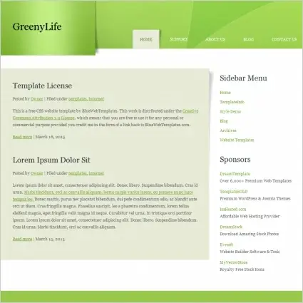 Greeny Life Template