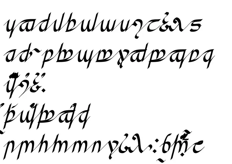 Tengwar Annatar Font in truetype .ttf opentype .otf format free and ...