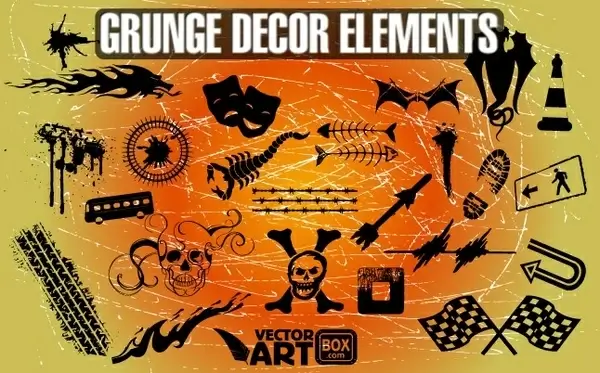 Grunge Decor Elements