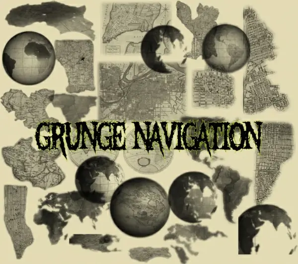 grunge navigation