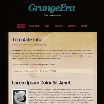GrungeEra 1.0 Template