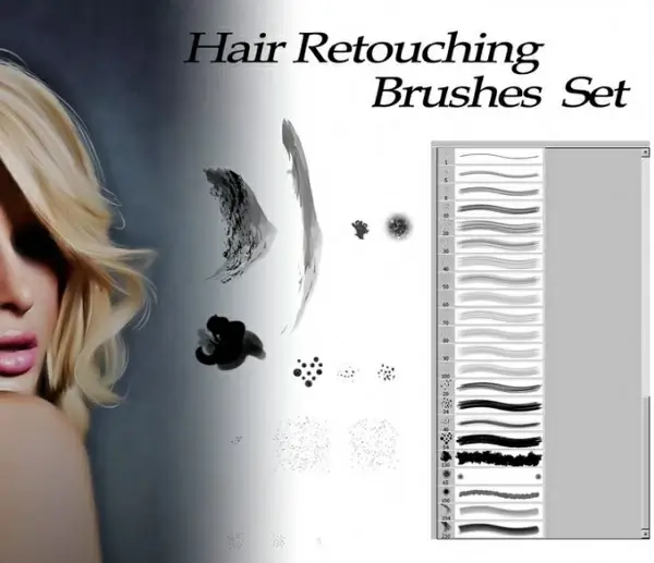 Hair Retouching Brushes 