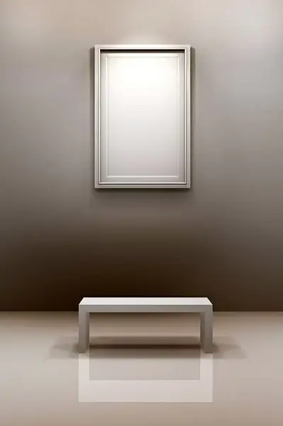 hall frame chair stock photo