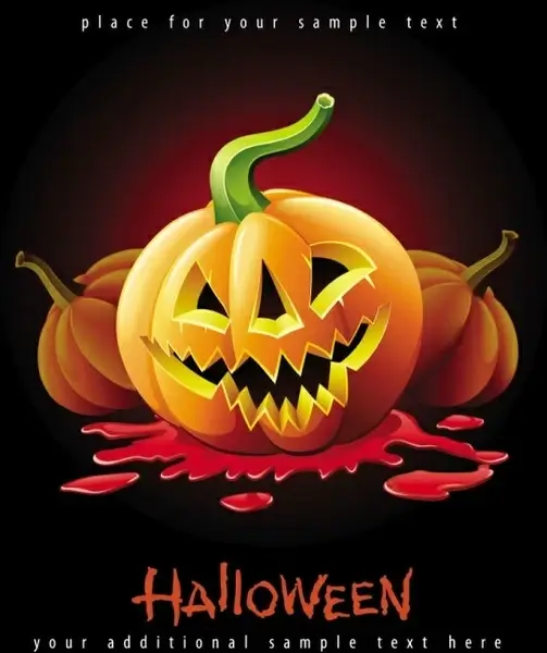 halloween posters beautiful background 05 vector