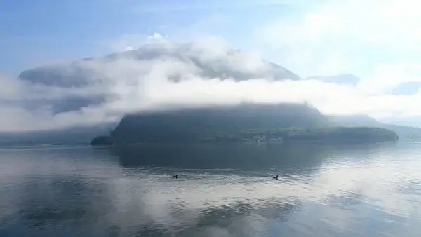 hallstatt in the morning sunshine