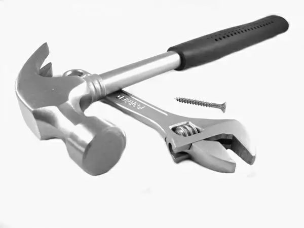 hammer and spanner