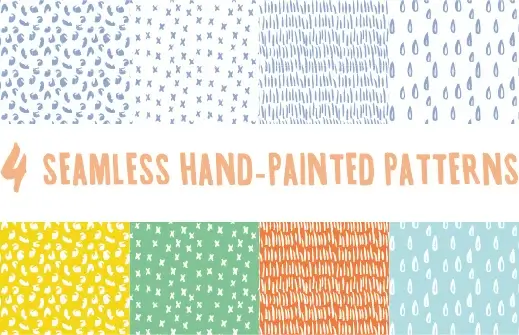 hand drawing cute vector seamless pattern vector