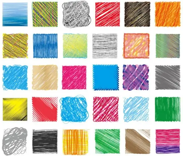 hand drawn colorful pencil pattern vector