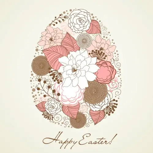 hand painted easter pattern free vector
