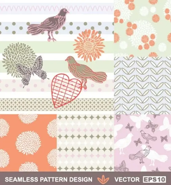 handpainted pattern background 01 vector
