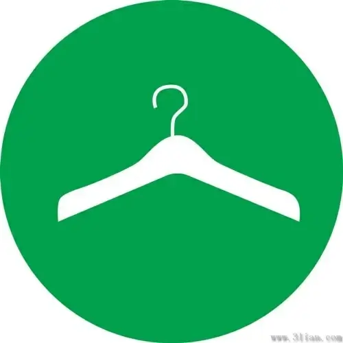 Hanger icon vector green background Vectors graphic art designs in ...