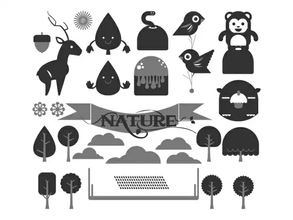 
								Happy Forest Vector Pack							