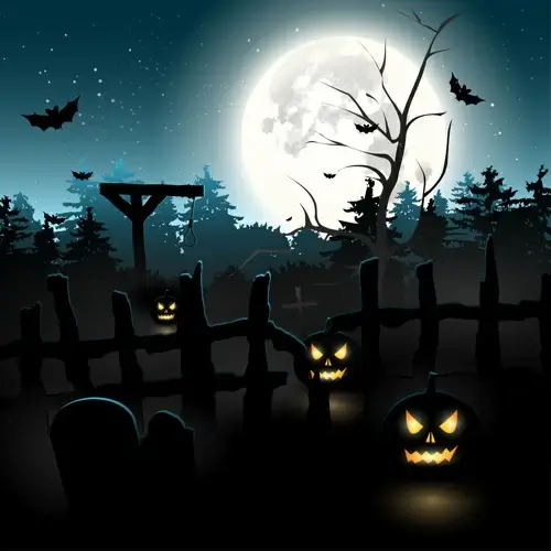 happy halloween backgrounds vector set