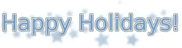 Happy Holidays (with Snowflakes)