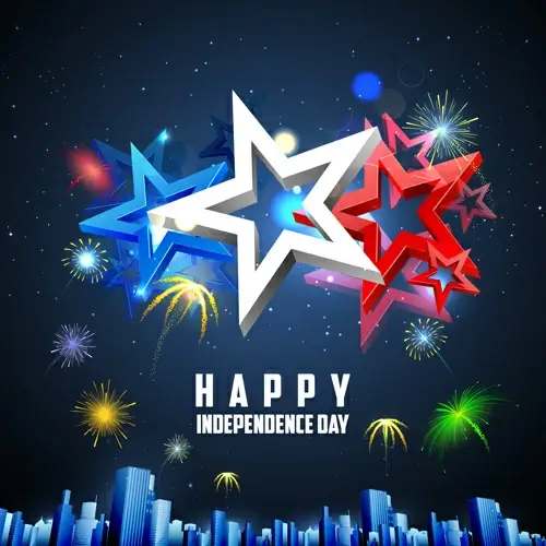 happy independence day design vectors