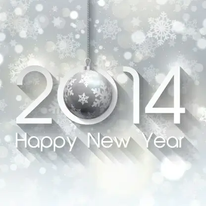 happy new year14 winter background vector