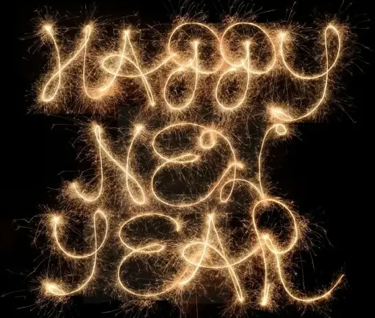 happy new year fireworks and special effects highdefinition picture