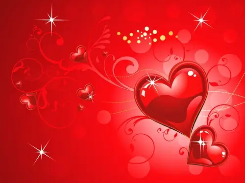 happy valentines hearts illustration vector