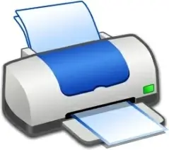 Hardware Printer Blue